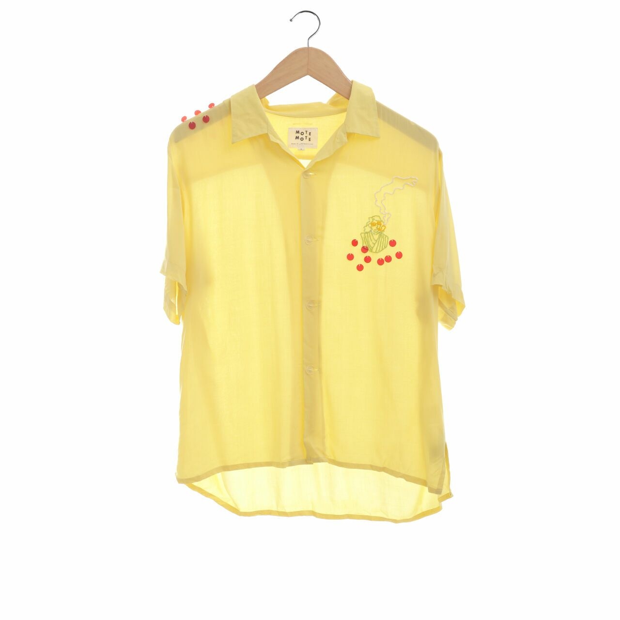 Mote Mote Yellow Sequin Shirt