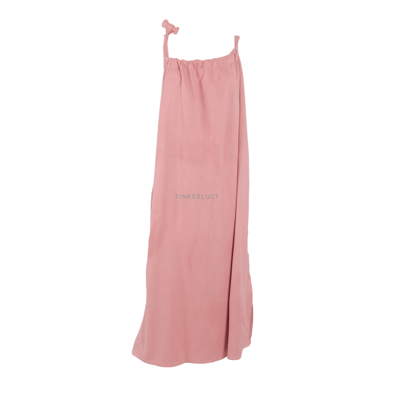 NOVERE Pink Slit Midi Dress