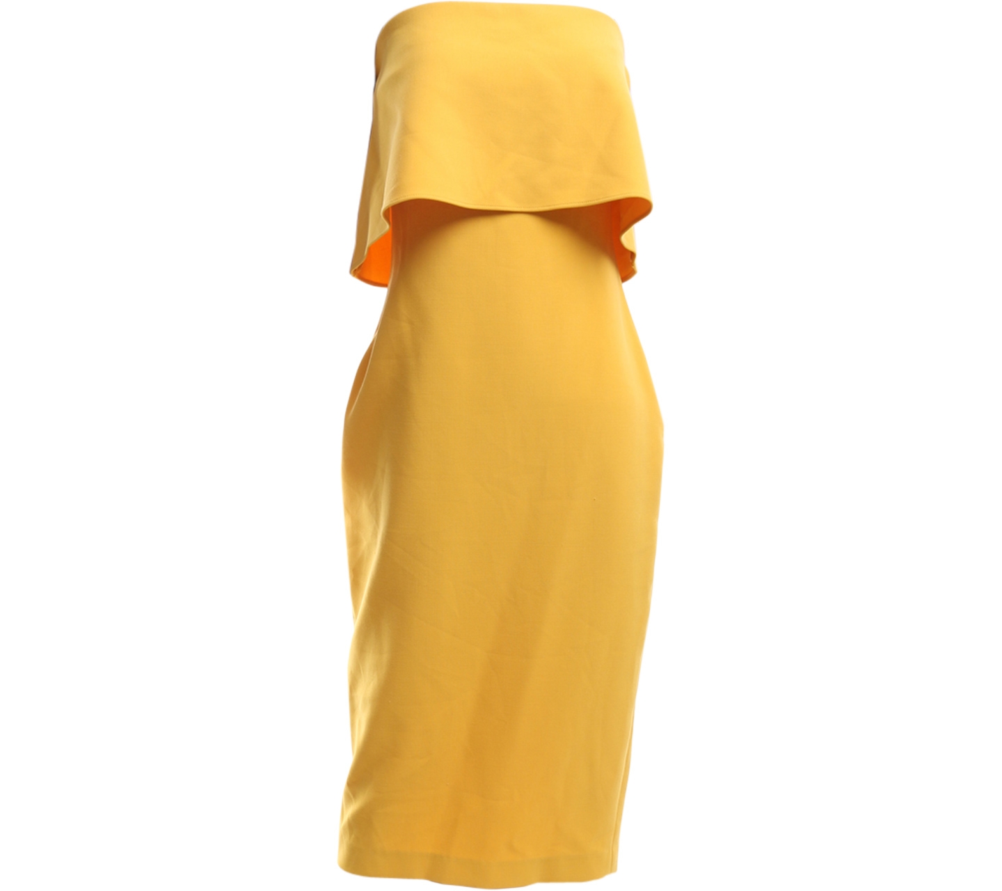 Likely Yellow Off Shoulder Midi Dress