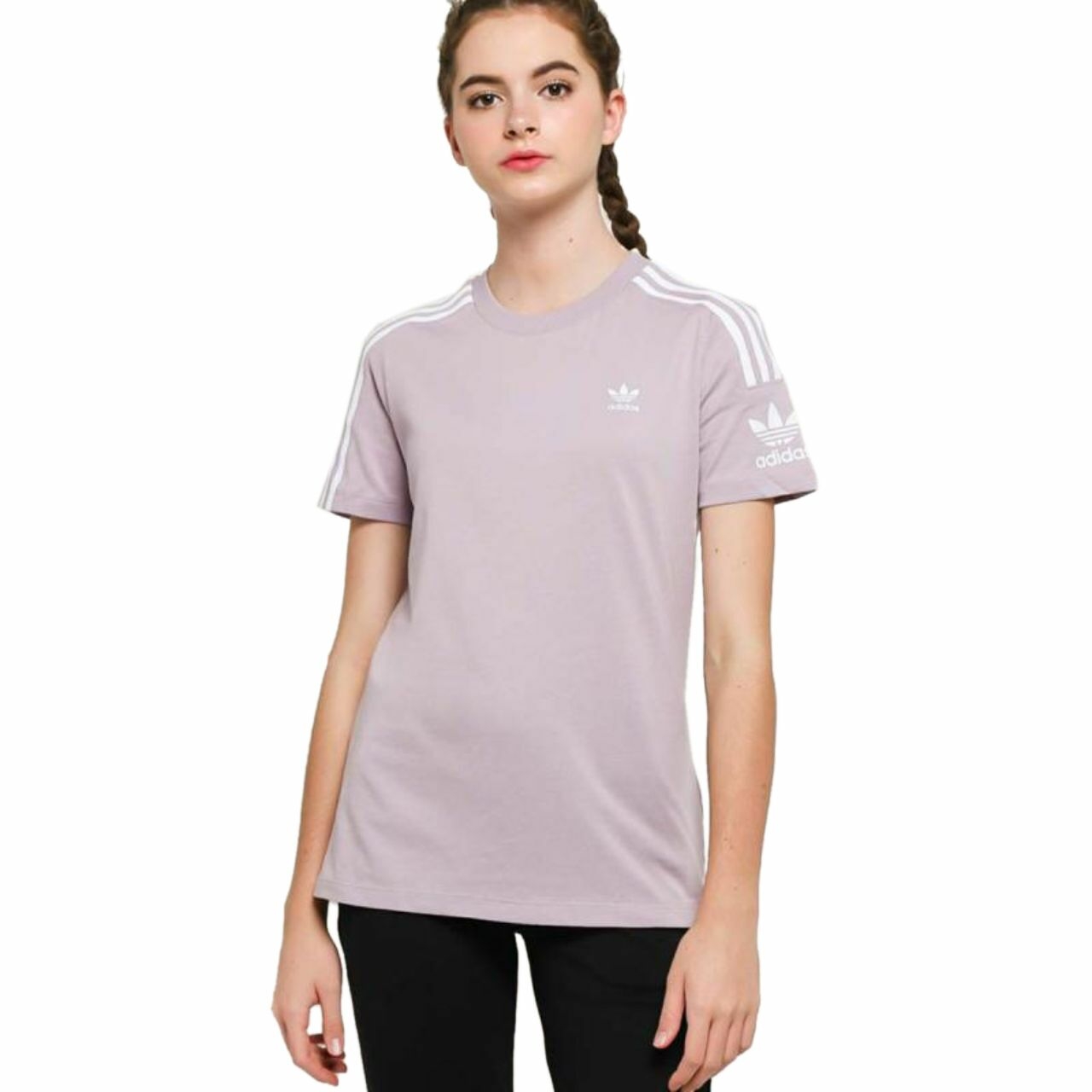 Adidas Lilac Women Lock Up Originals ED7533 T-Shirt [36]