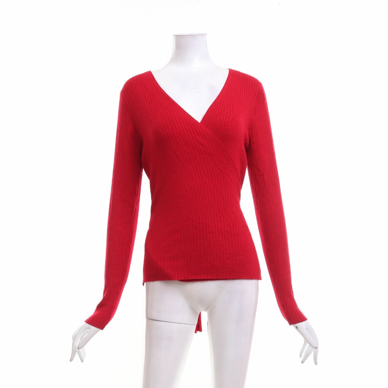 OVS Red Wrap Blouse