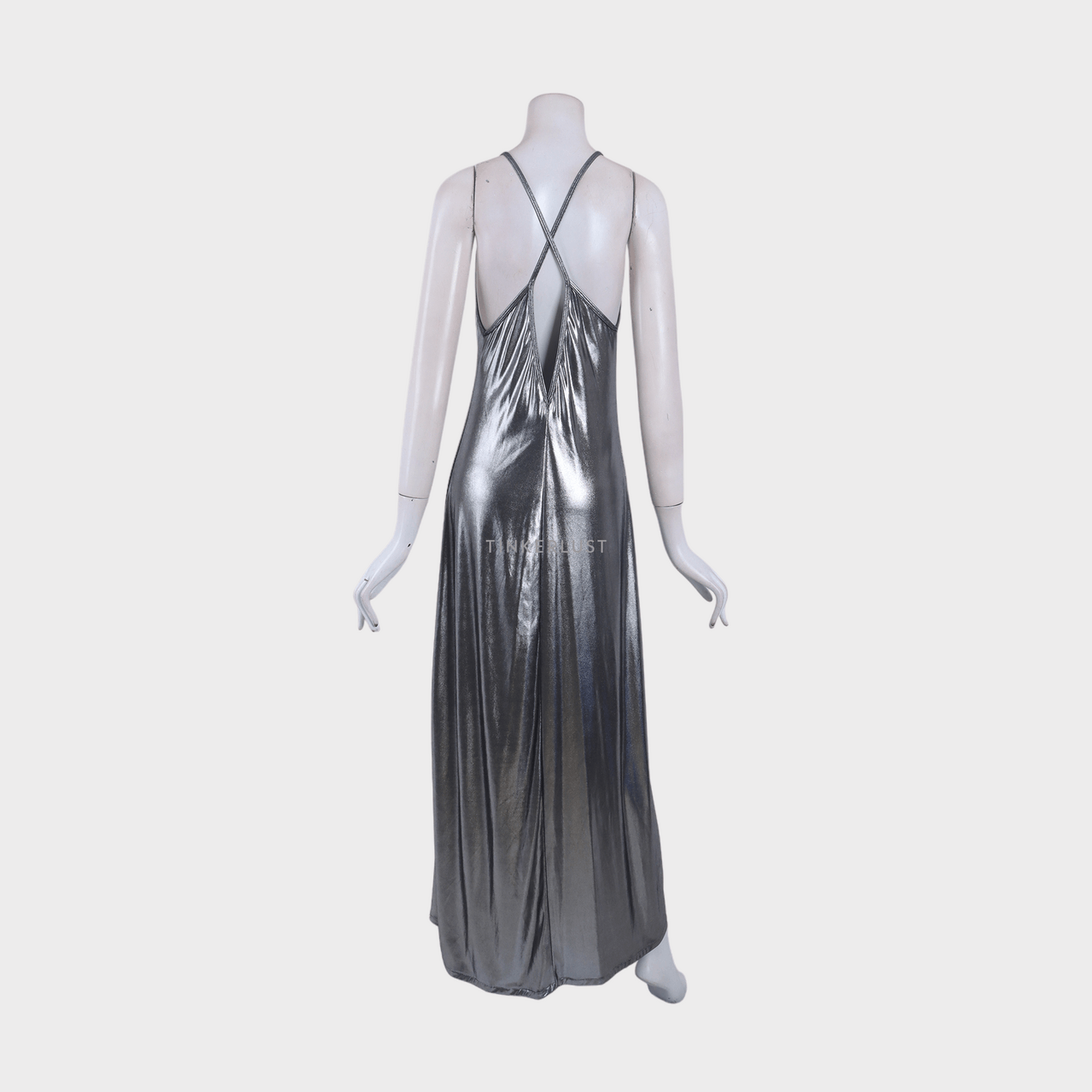 American Apparel Silver Long Dress