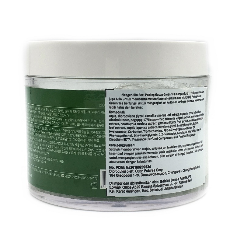 Neogen Dermalogy Bio Peel Peeling Gauze Green Tea Skin Care