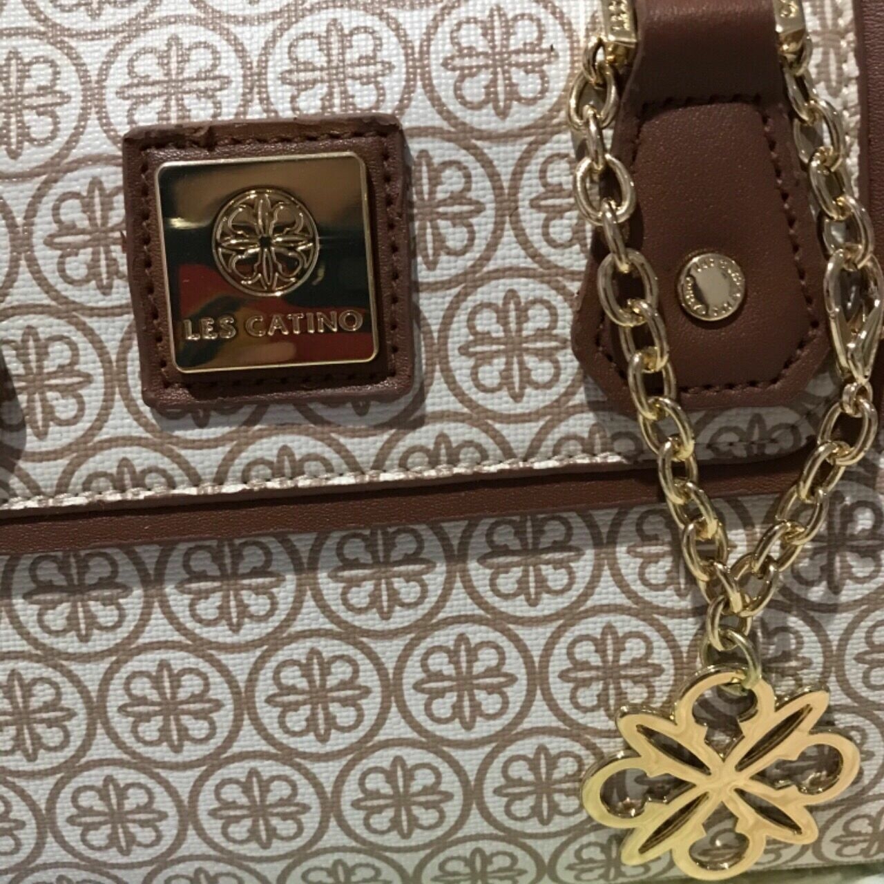 Les Catino Monogram ST Boston S Handbag