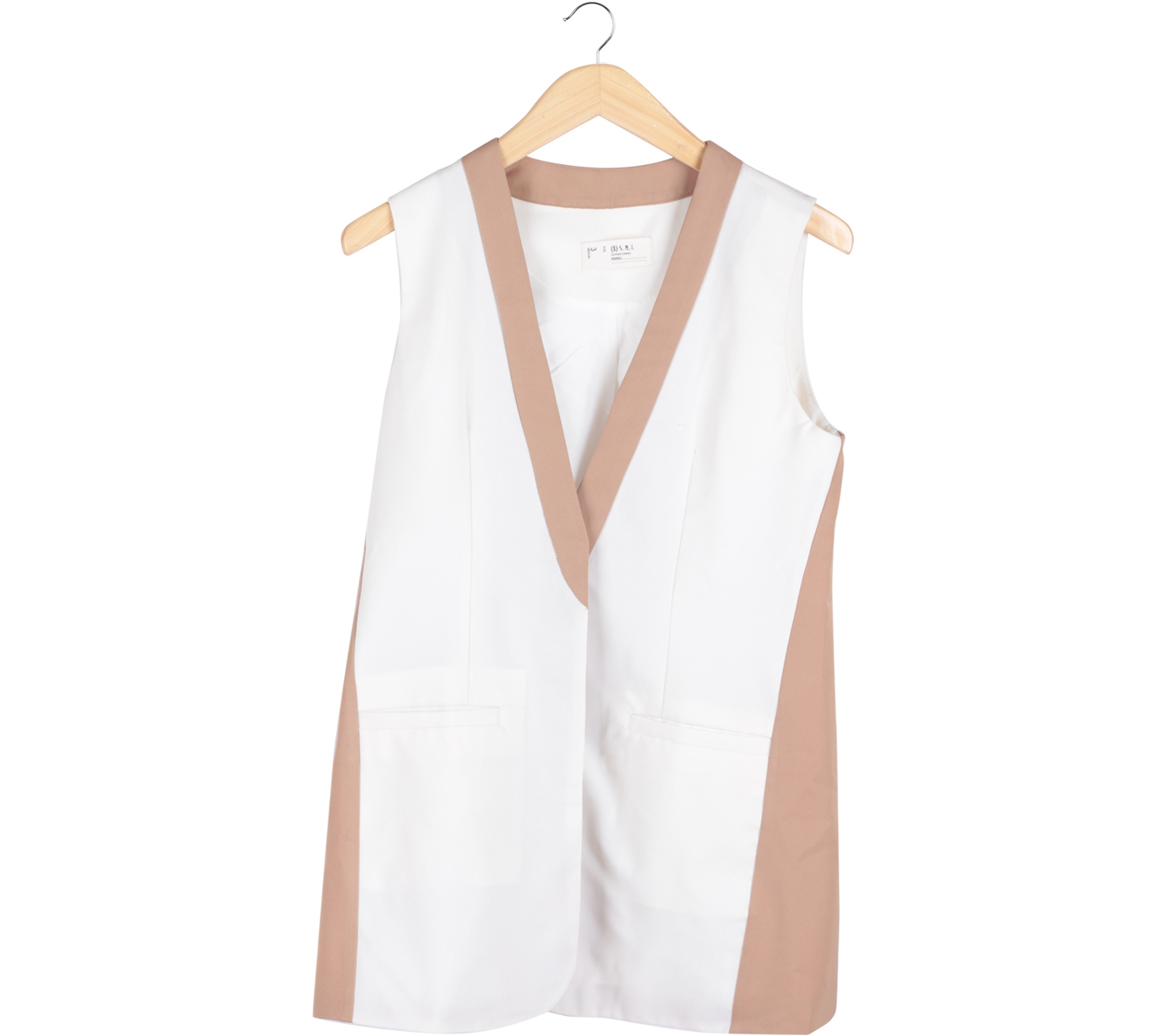 (X)SML White And Brown Vest