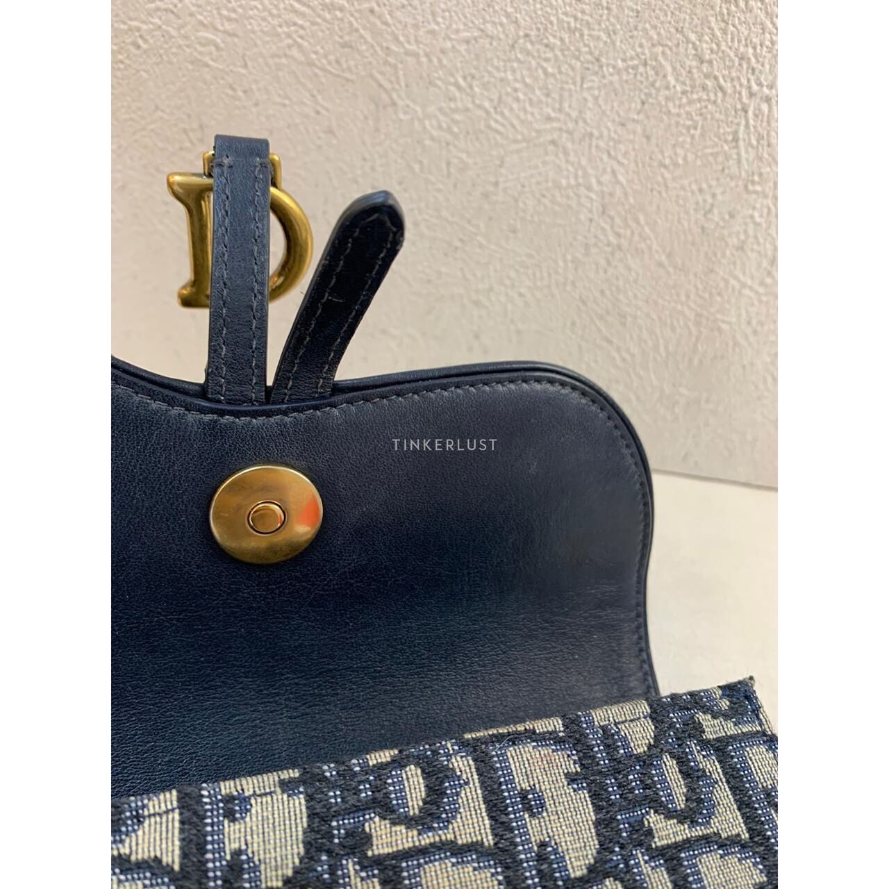Christian Dior Saddle Belt Pouch Bag in Navy Oblique GHW 2020 Sling Bag 