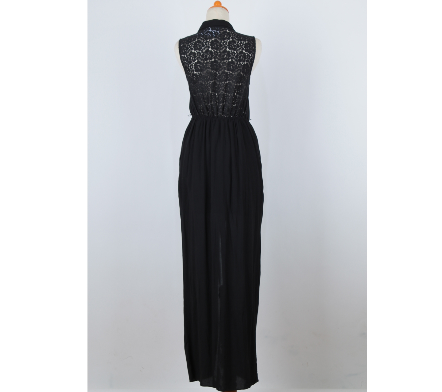 BCBG Black Lace Long Dress