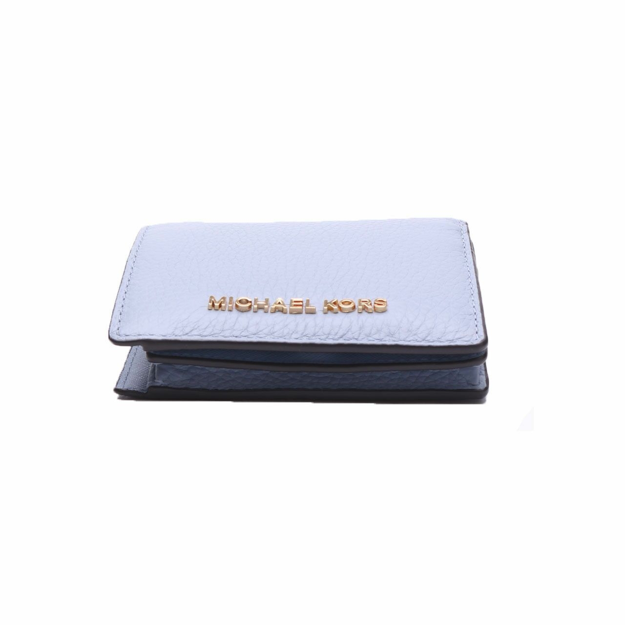Michael Kors Jet Set Travel Carryall  Pale Blue Card Case Wallet