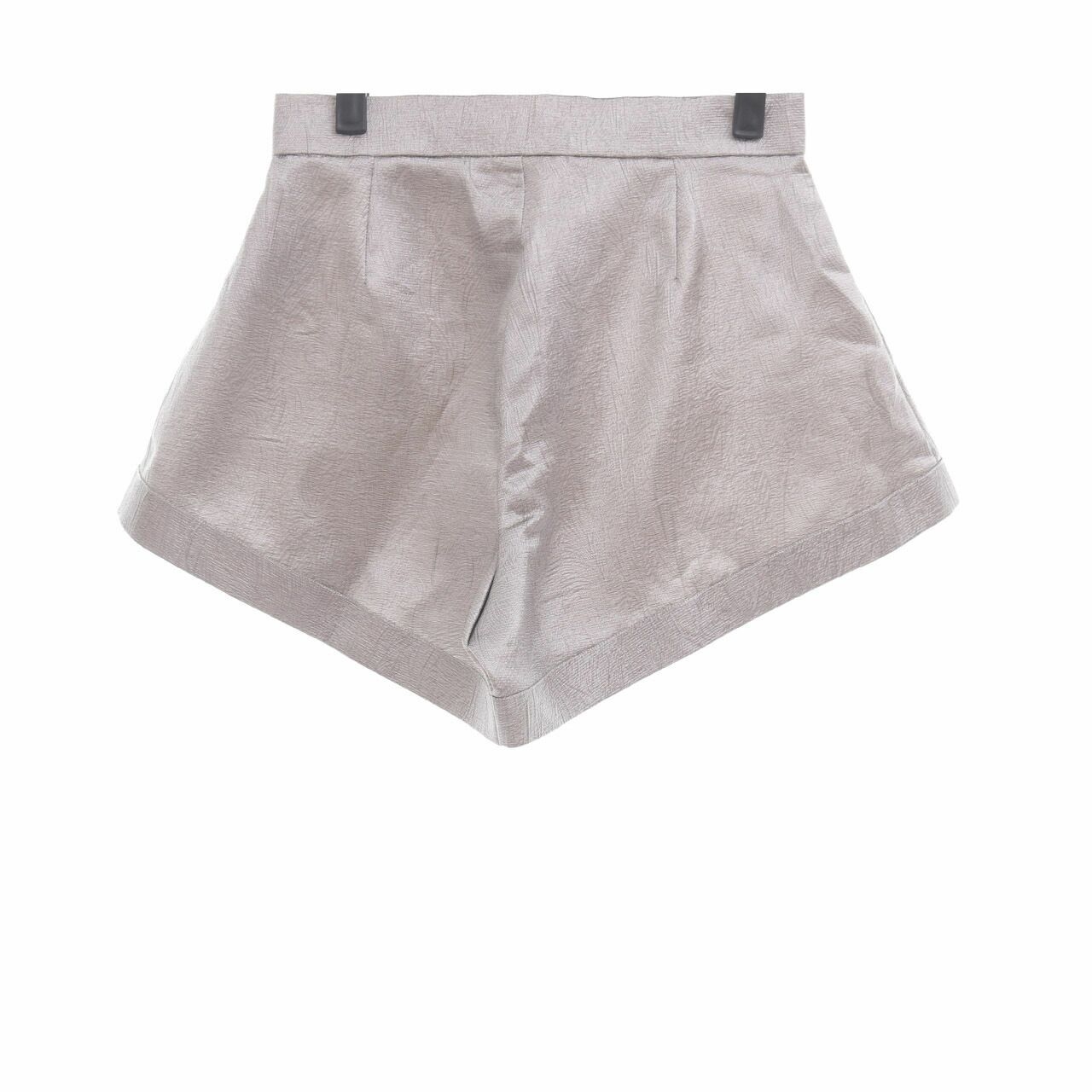 moorooah Silver Patterned Short Pants
