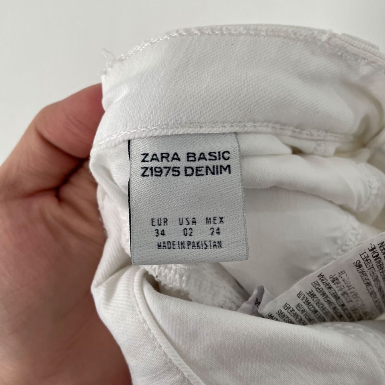 Zara White Ripped Long Pants