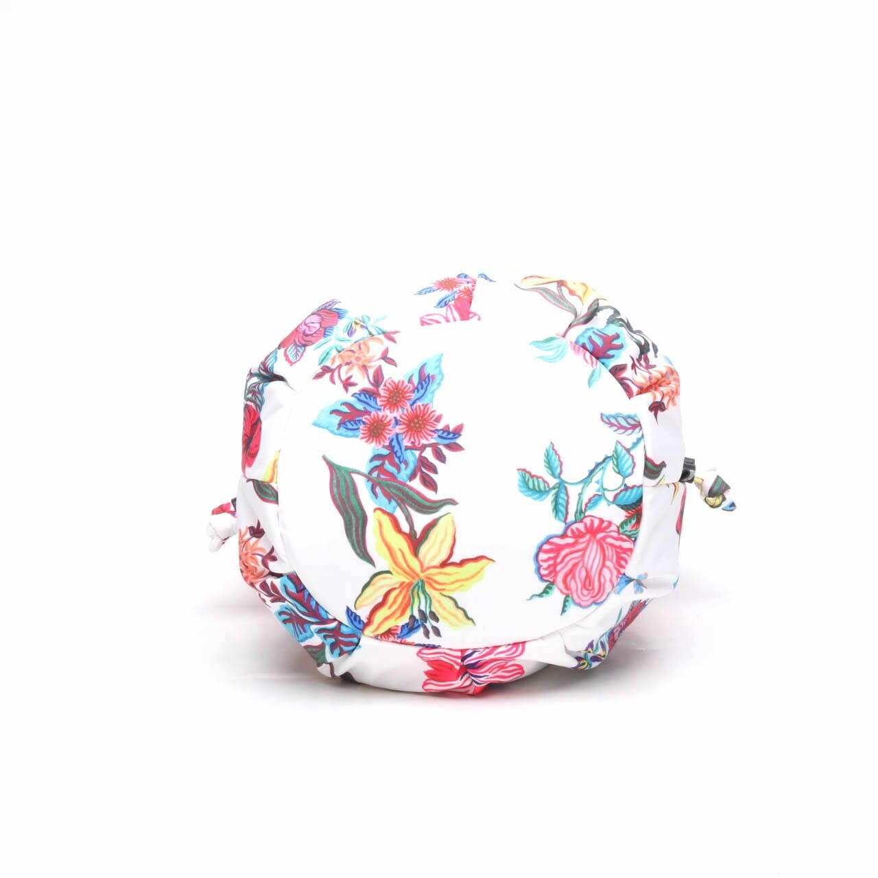 Private Collection White Floral Shoulder Bucket Bag