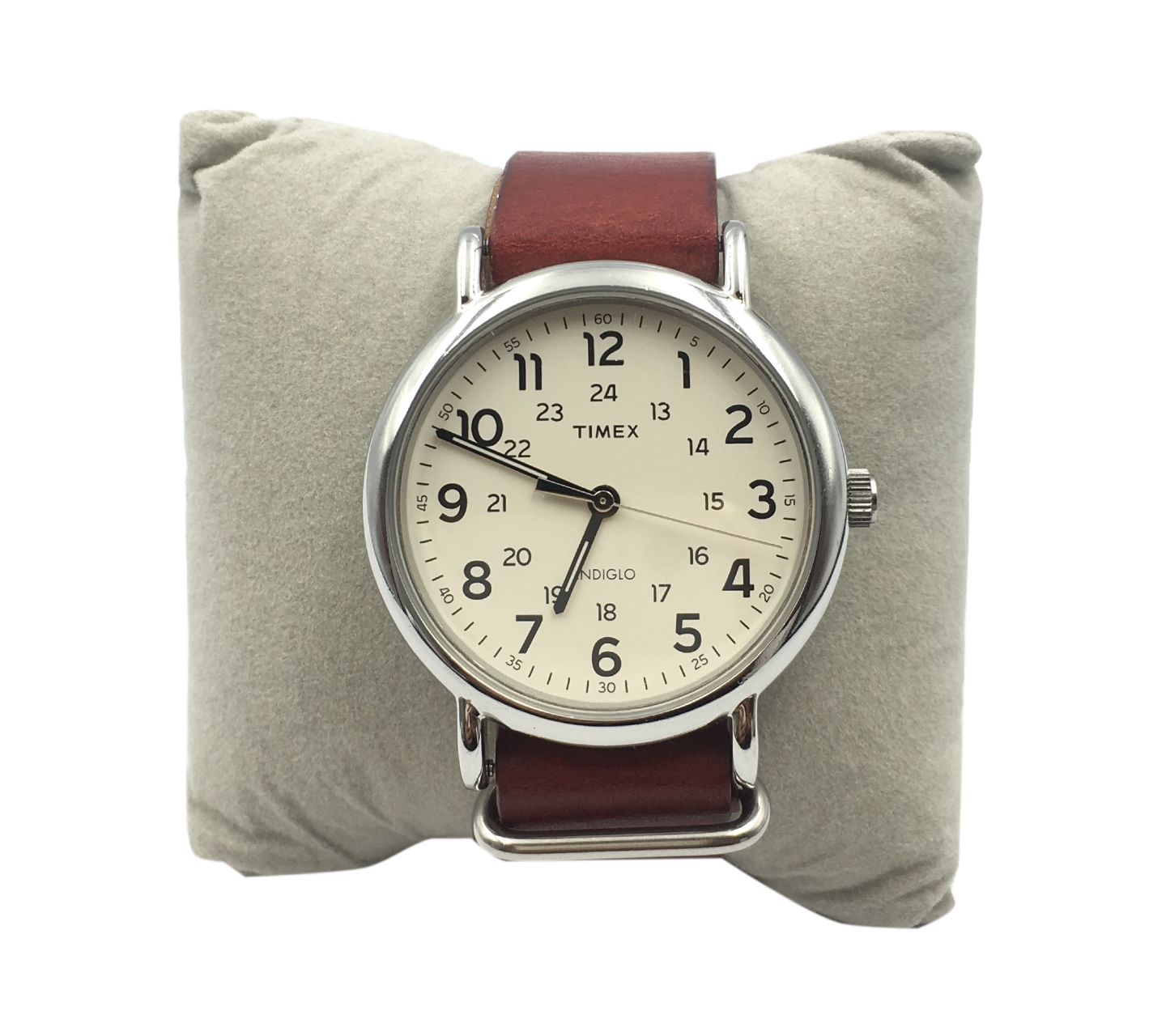 Timex Maroon Leather Watch