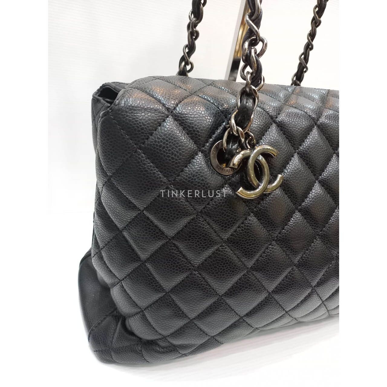 Chanel CC Black Caviar RHW #23 Shoulder Bag