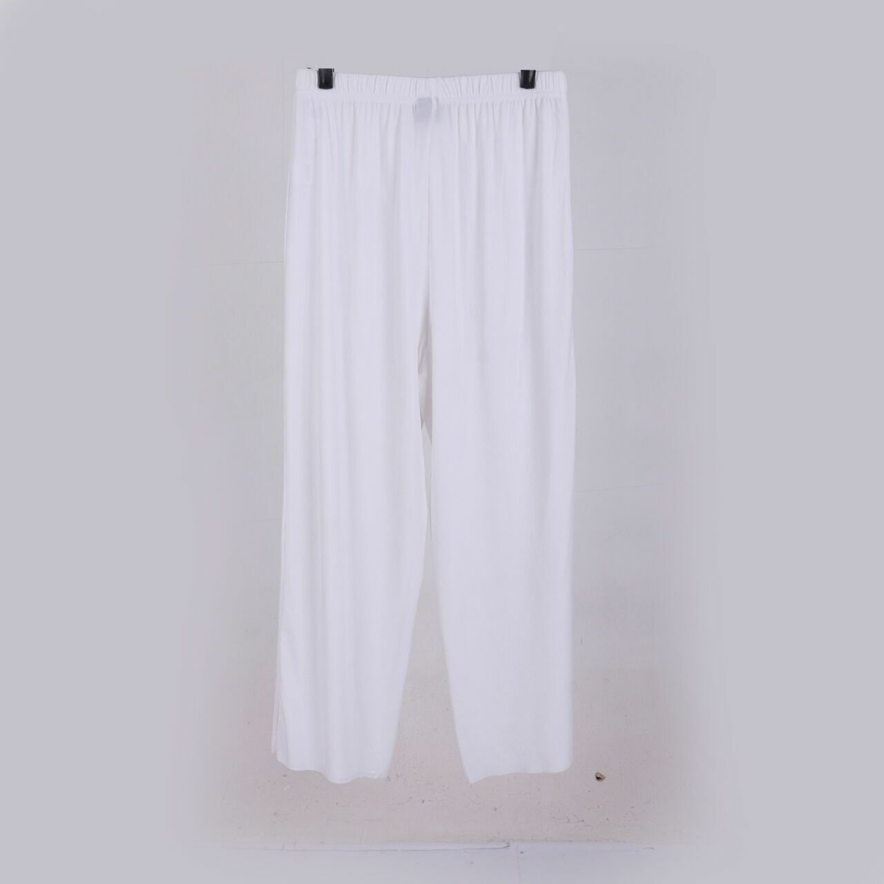 This is April White Long Pants