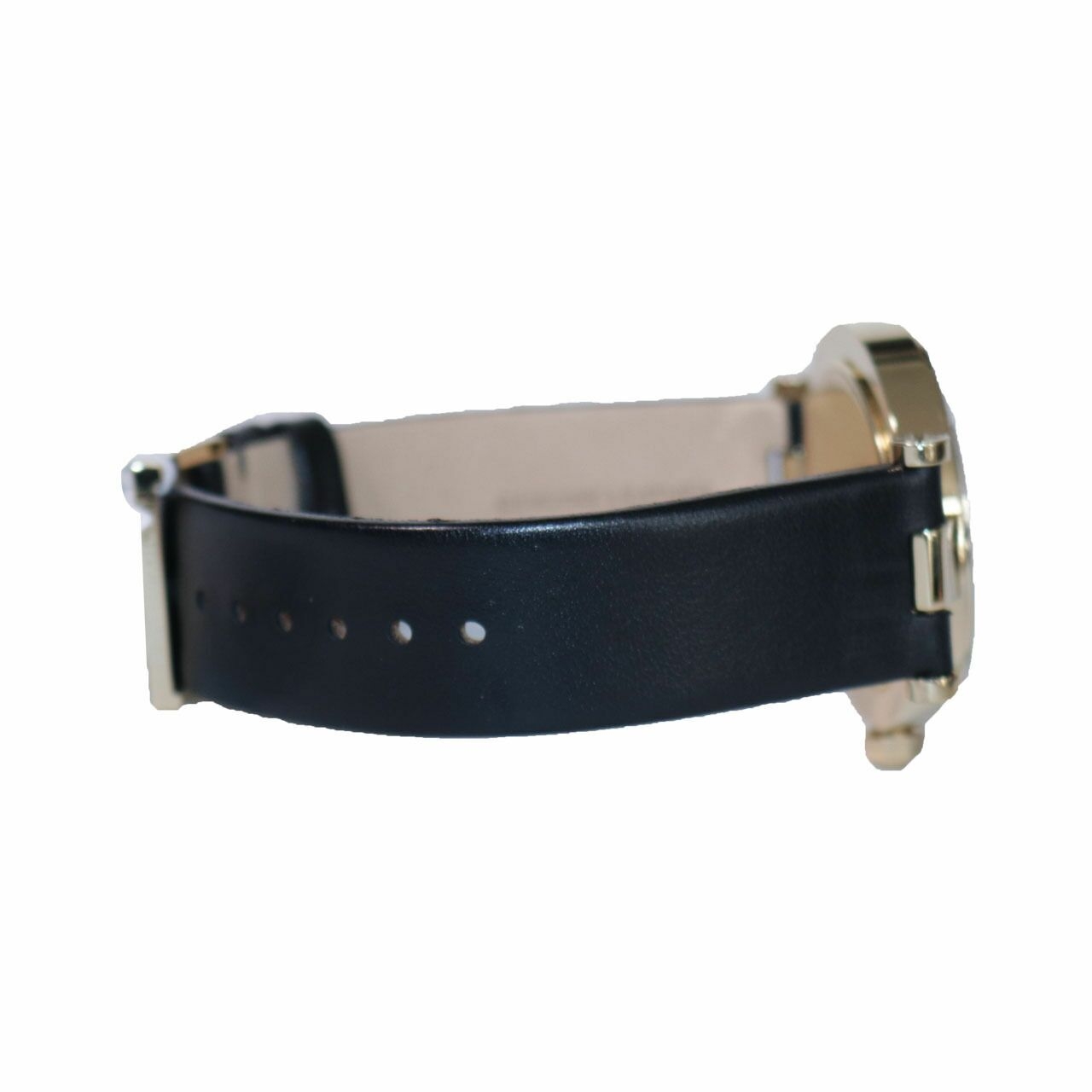 Tory Burch Classic T Black Leather Wrist Watch