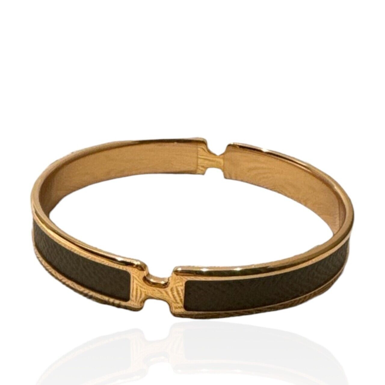 Hermes Epsom Olympe Gold Bracelet