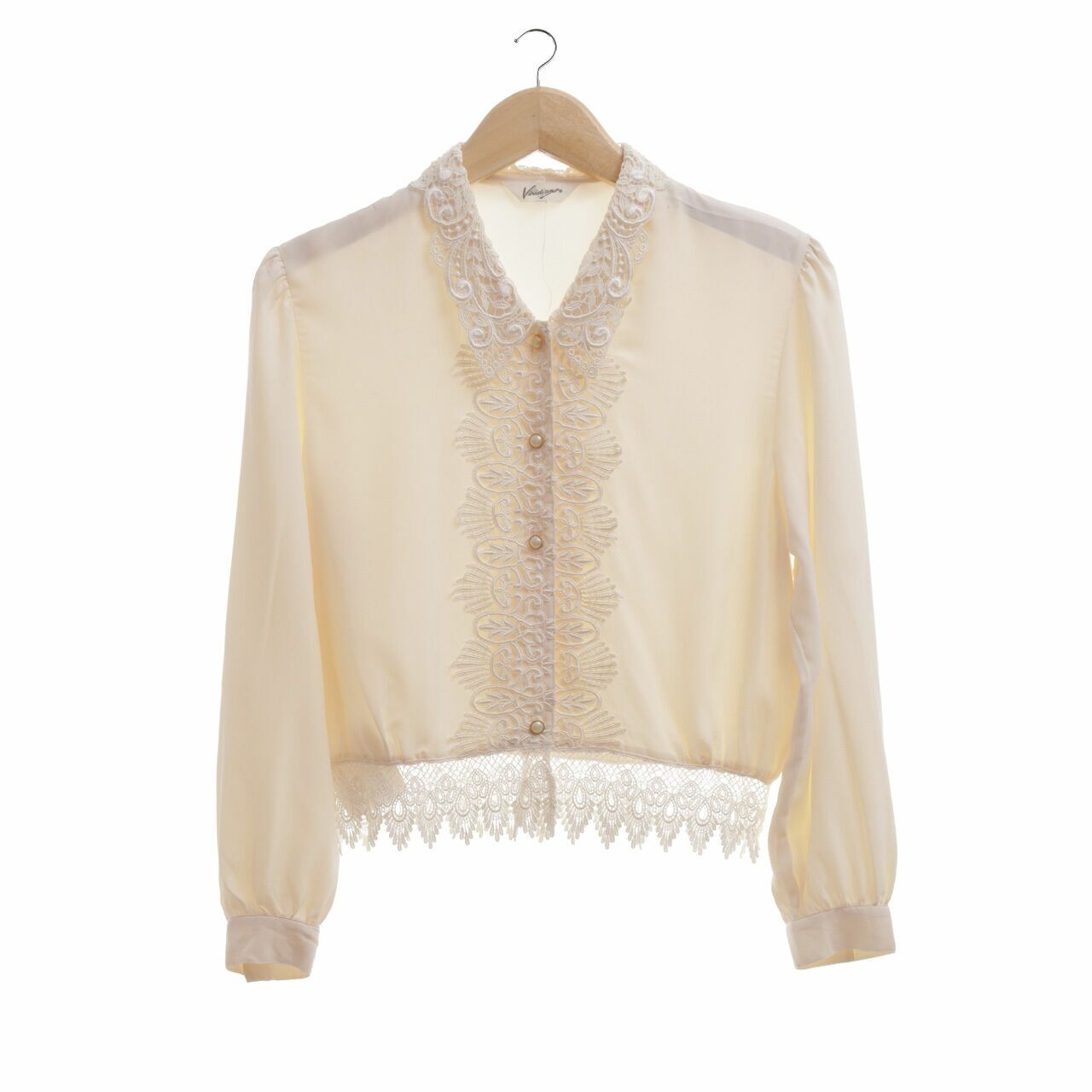 Viridian Off White Lace Blouse