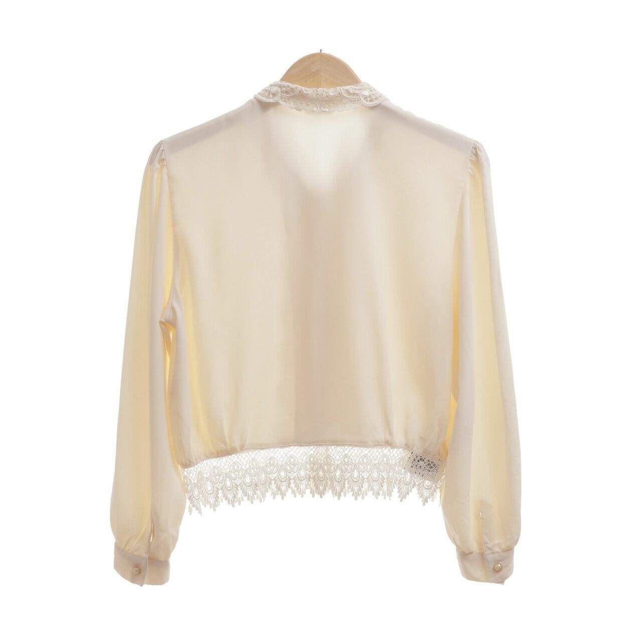 Viridian Off White Lace Blouse