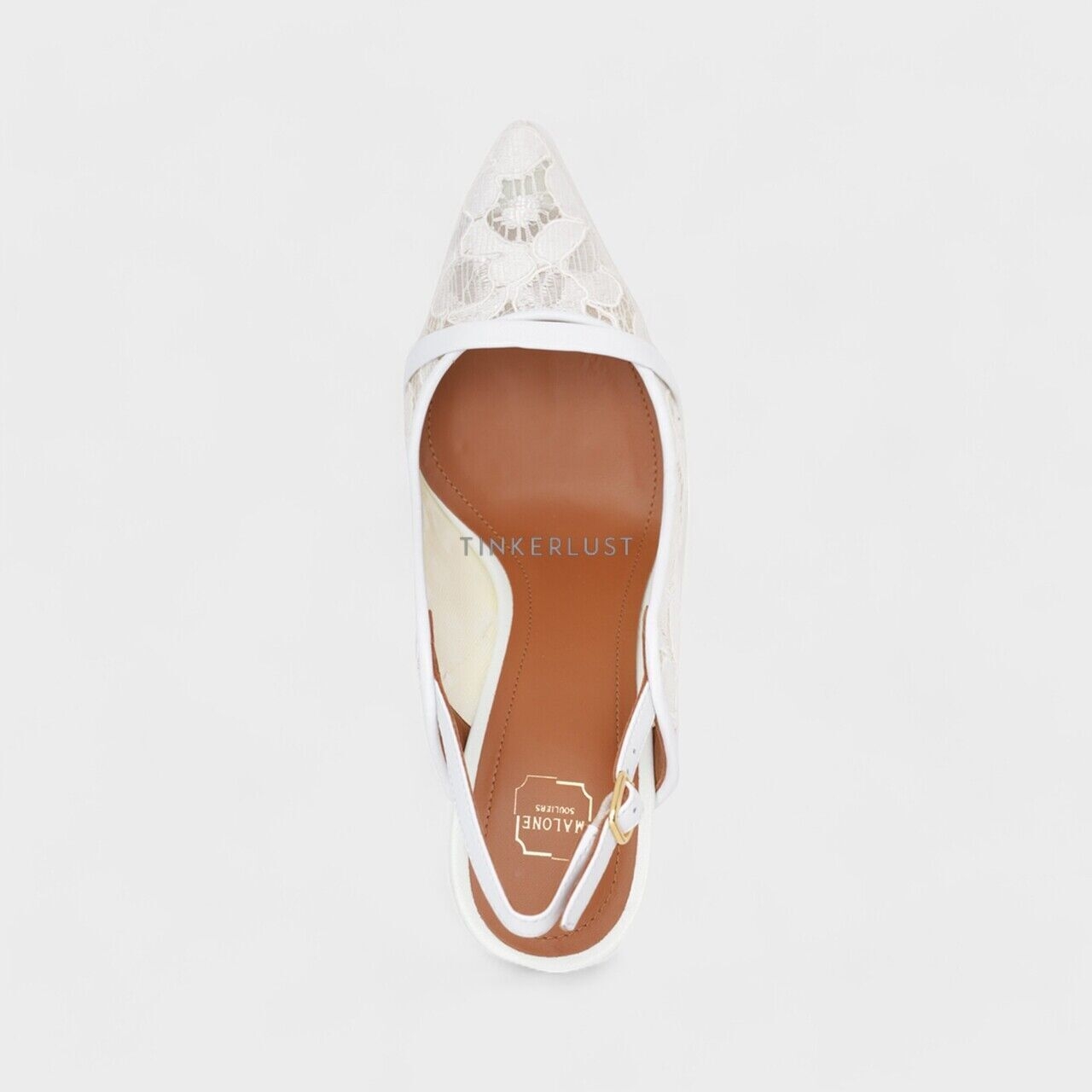 Malone Souliers Marion Lace Bridal Pumps 85mm in White Heels 