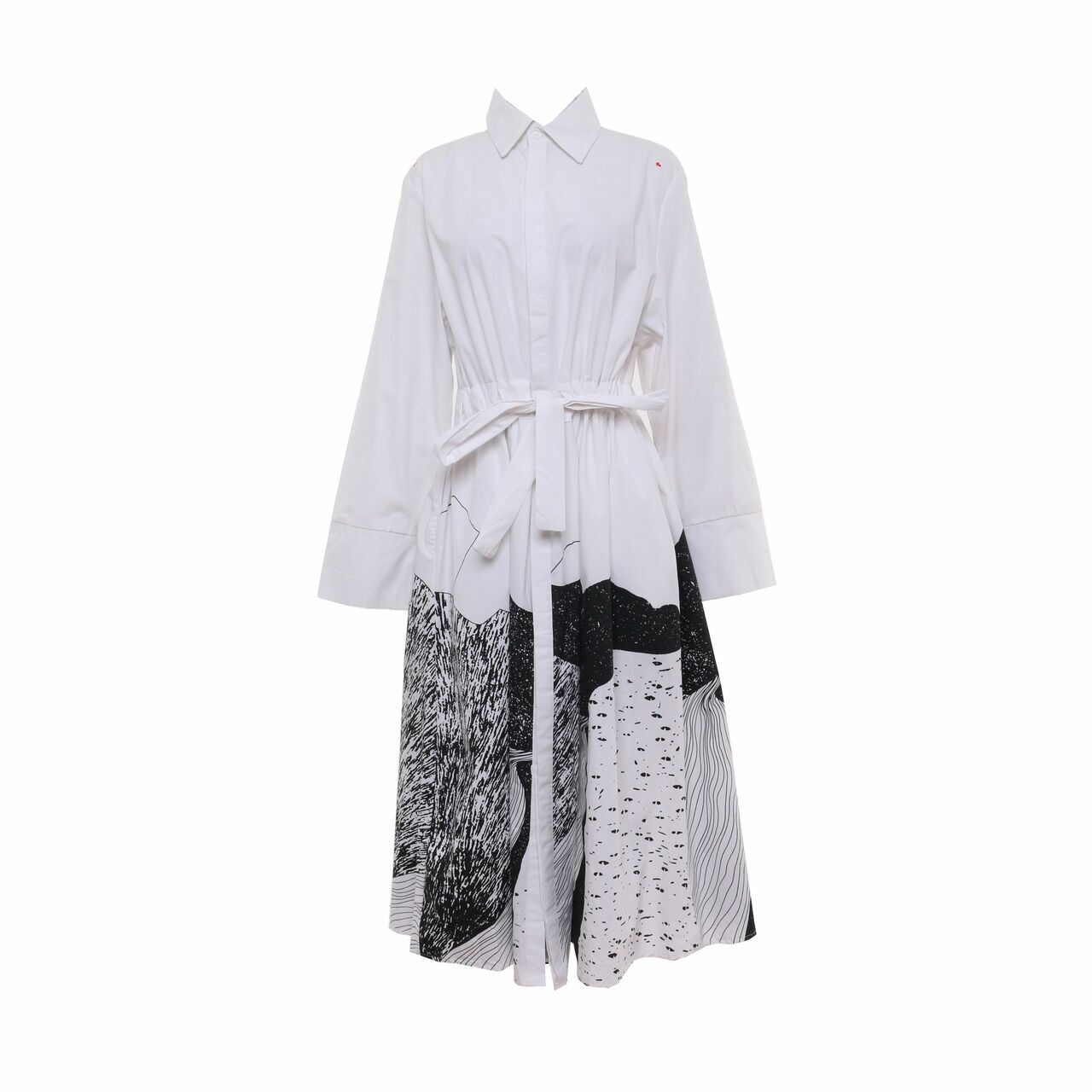 Private Collection Black & White Long Dress