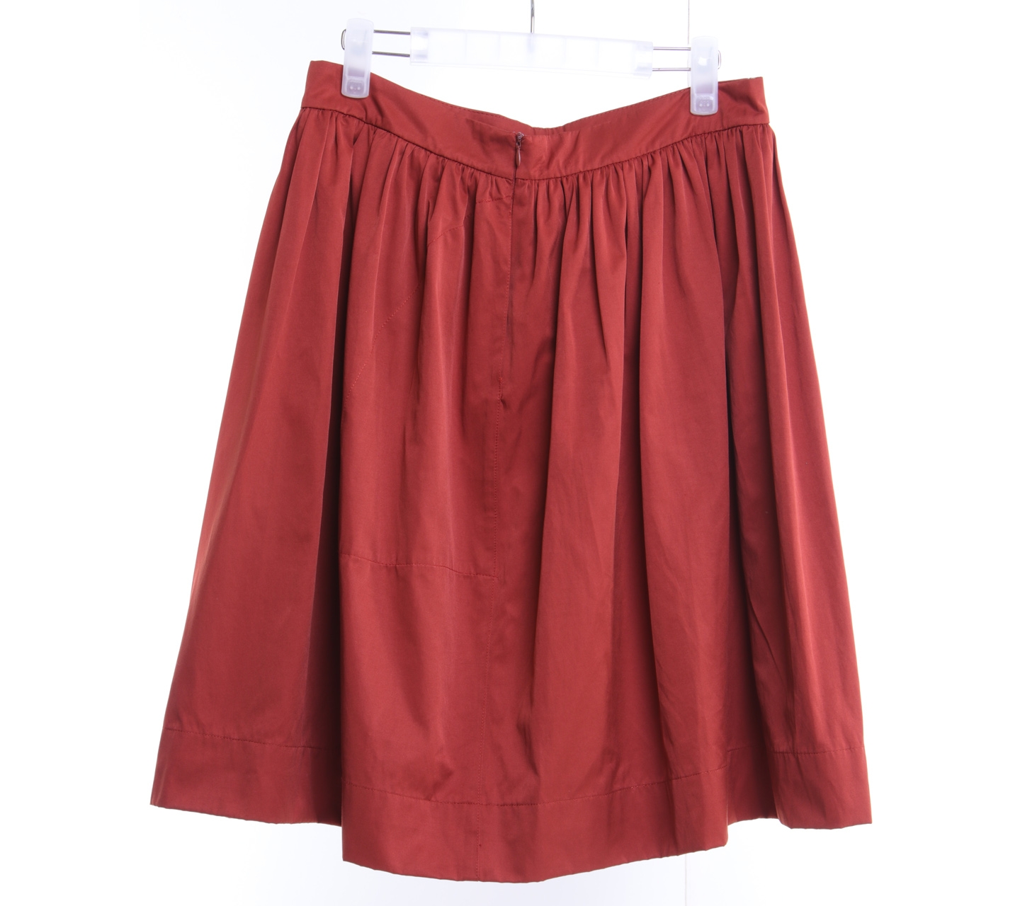 Zara Orange Midi Skirt