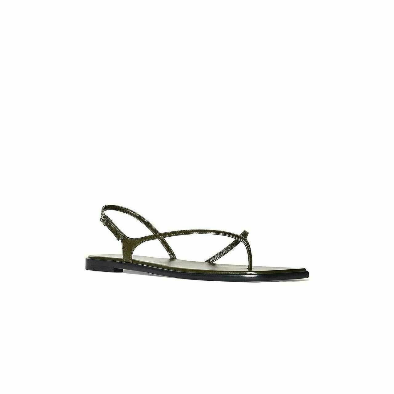 The Row Olive Sandals