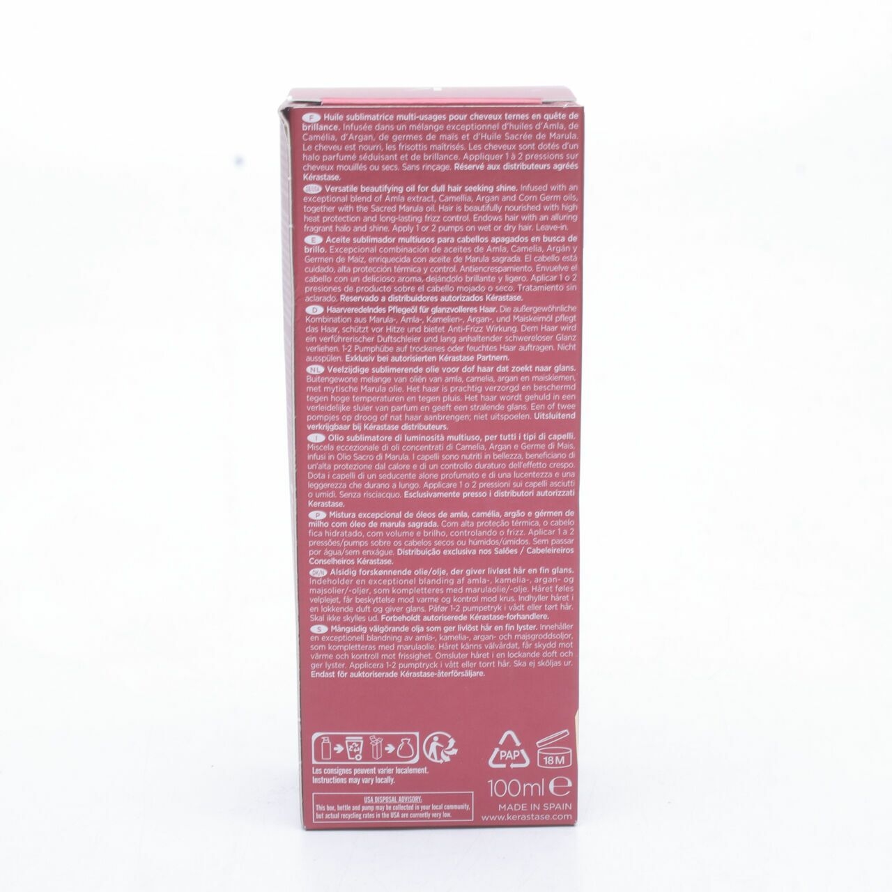Kerastase Elixir Ultime Rouge Limited Edition Pack Hair Care