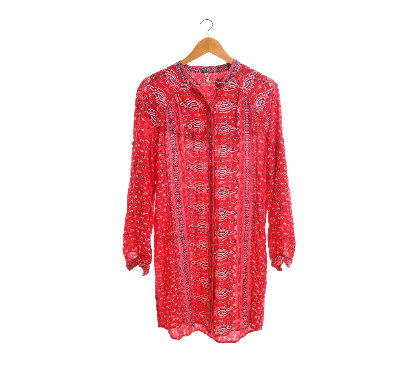 Spell Red Patterned Blouse