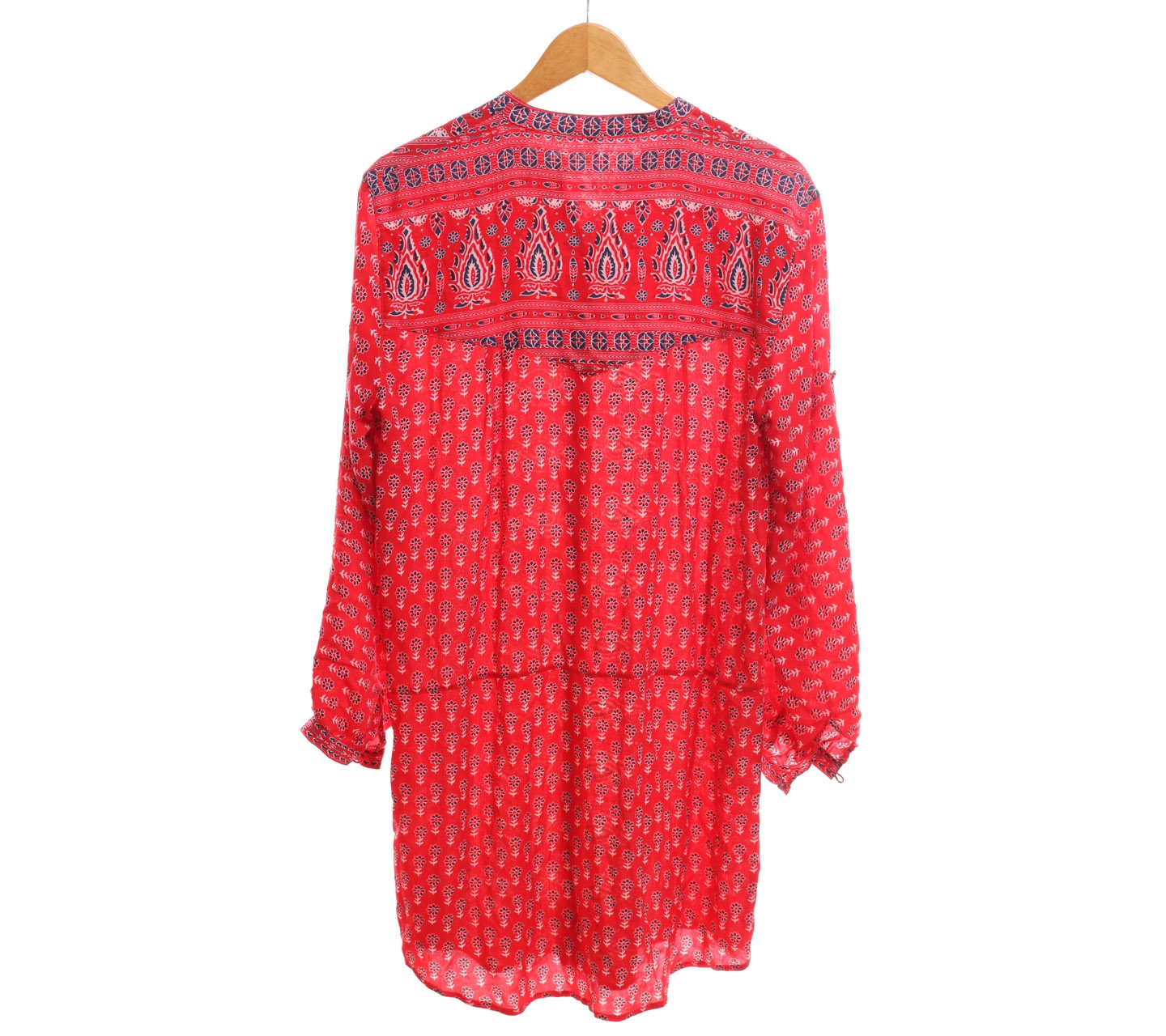 Spell Red Patterned Blouse