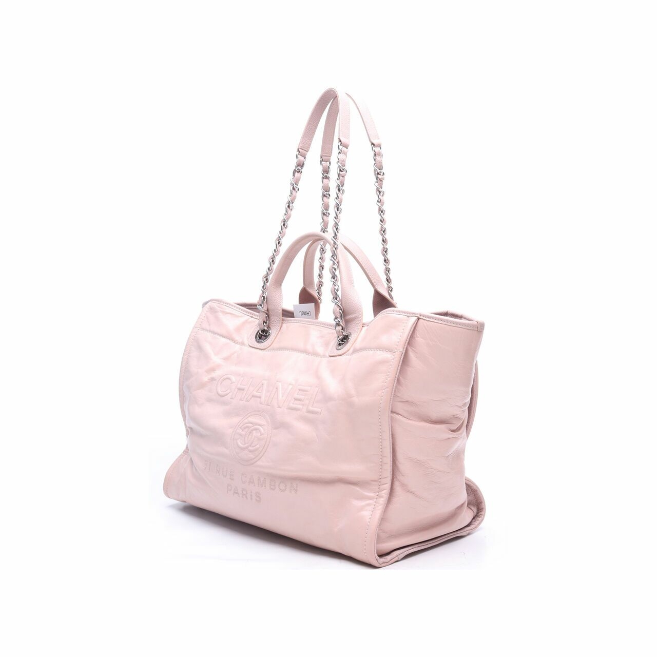 Chanel Deauville Pink Large Tote Bag 