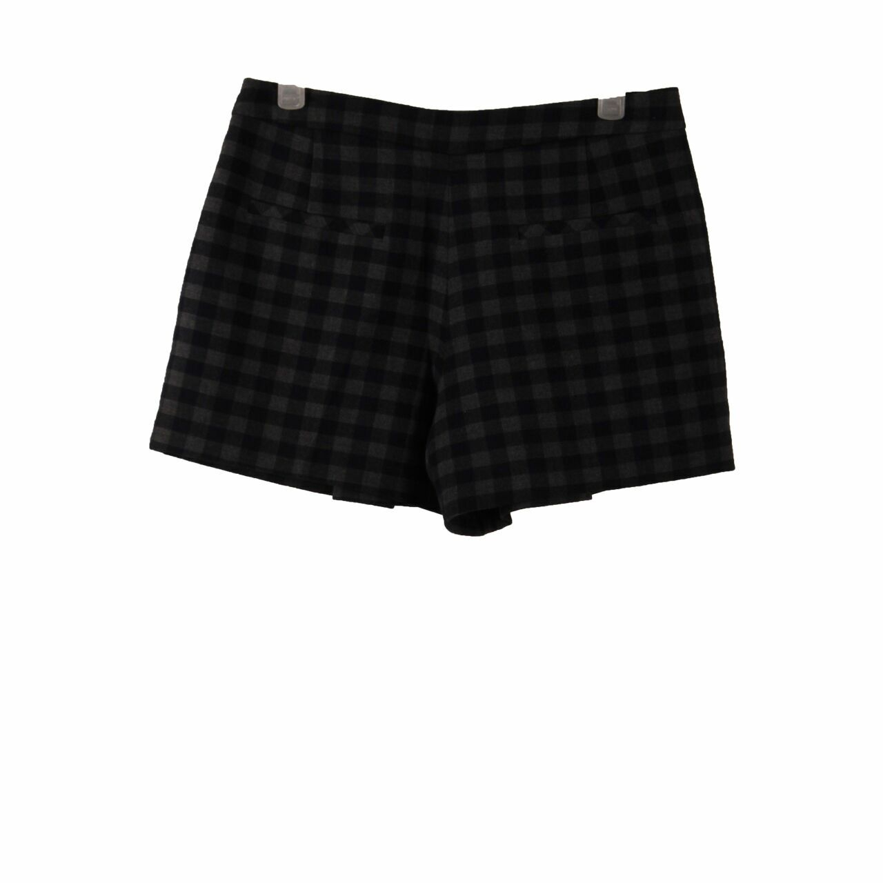 Zara Navy & Dark Grey Grid Short Pants