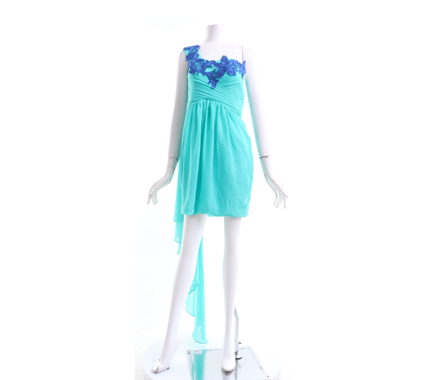 Dress To Kill Green One Shoulder Mini Dress