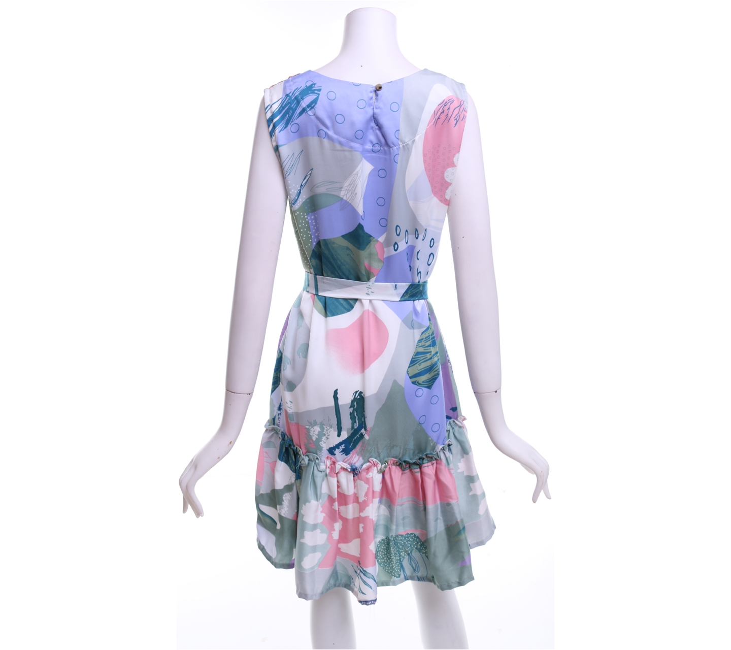 Marie & Frisco Multi Colour Abstract Tunic Dress With Strap Mini Dress
