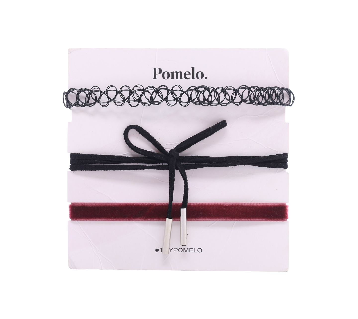 Pomelo. Black & Dark Purple Necklace Jewellery