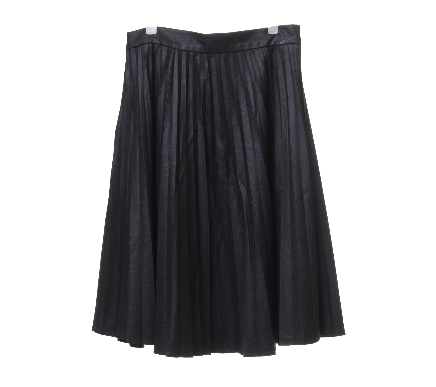 Zara Dark Grey Pleats Midi Skirt