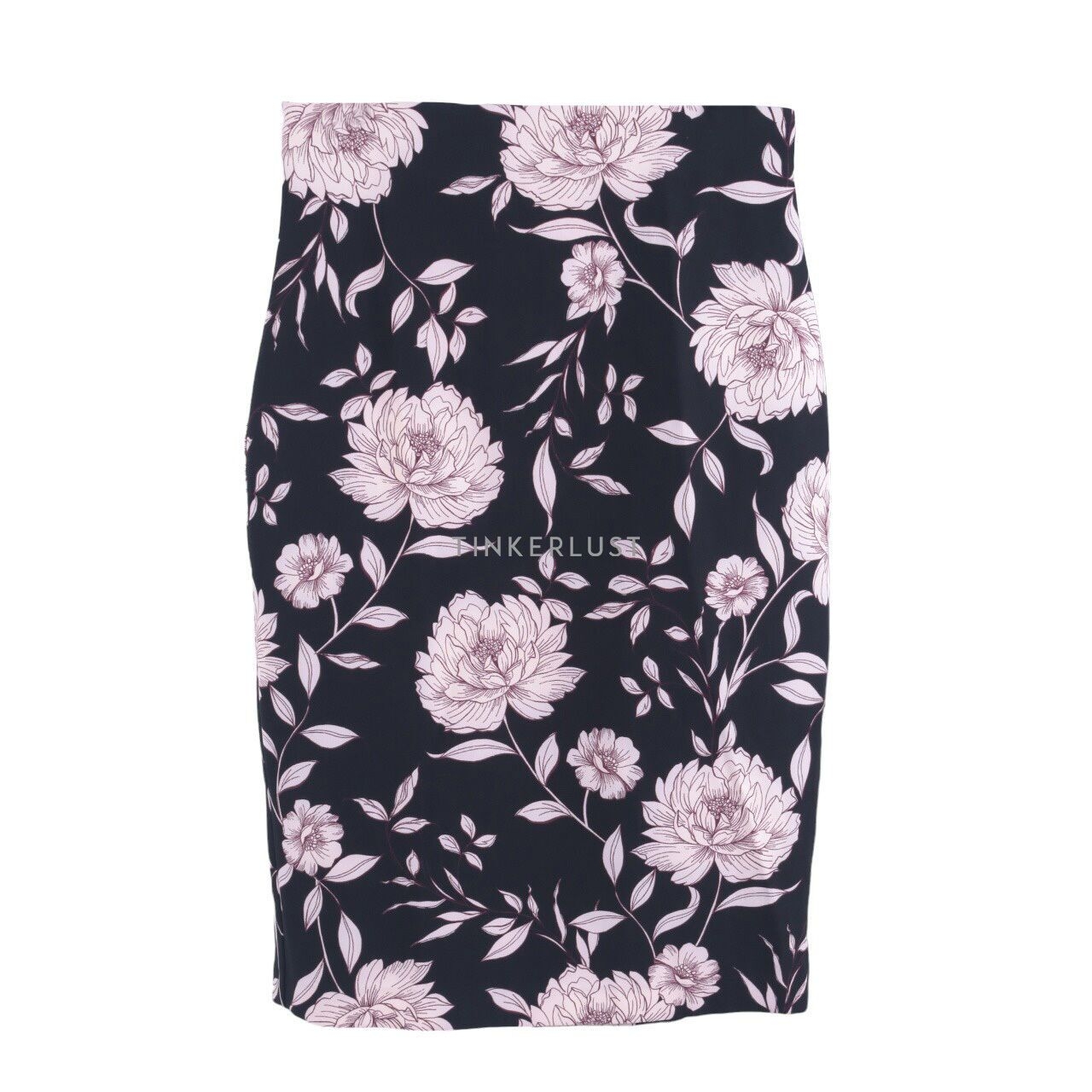 Dorothy Perkins Black Floral Midi Skirt