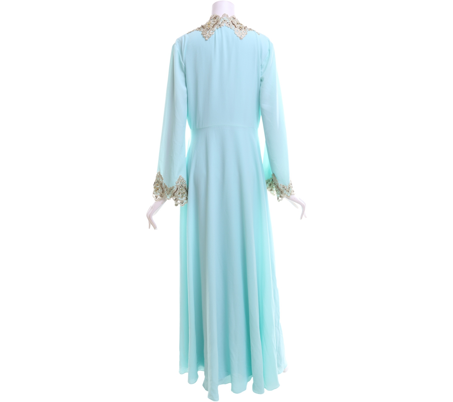 Deluxe Turquoise Long Dress