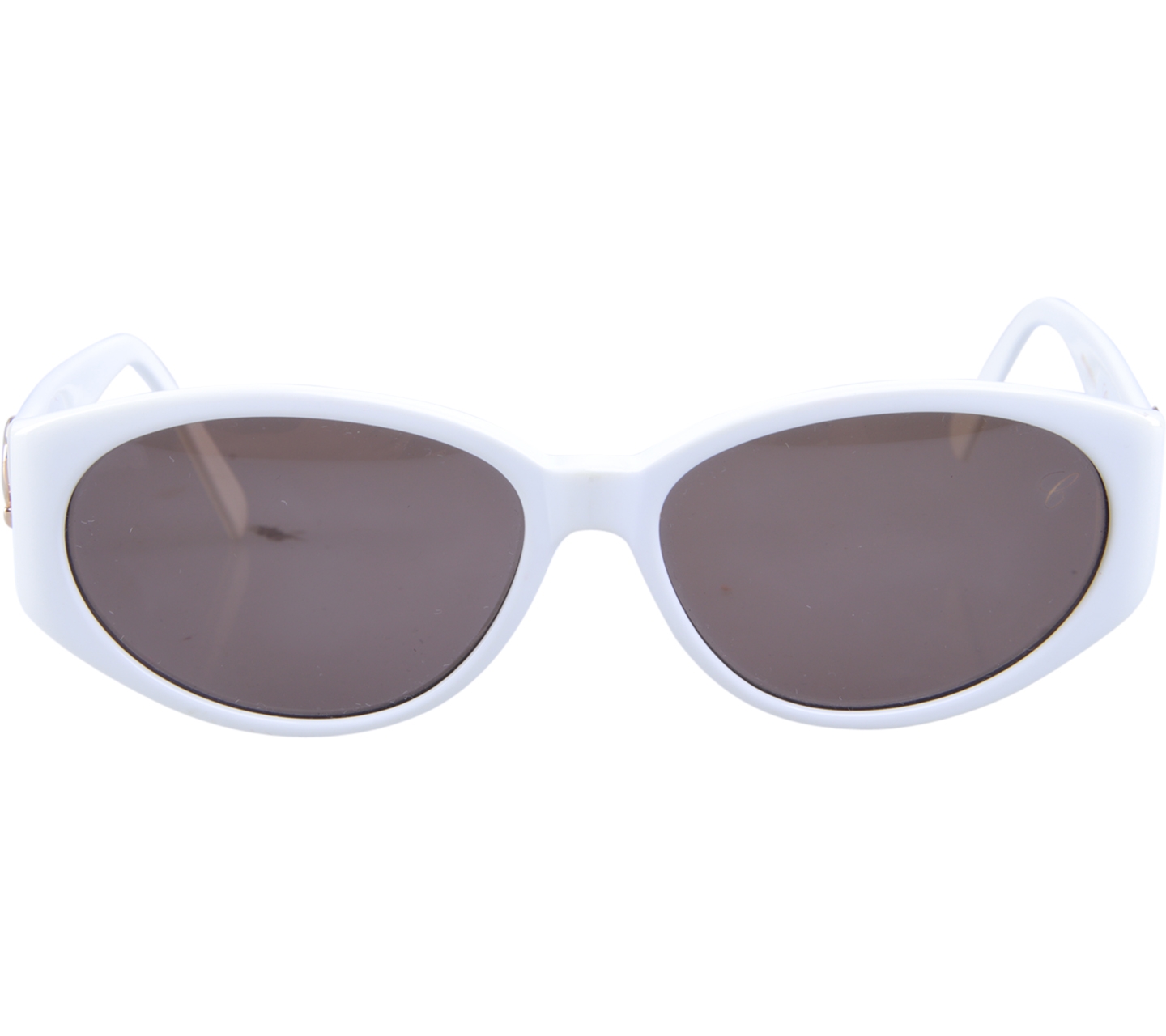 Chopard White Polished Opal Violet Gradient Pink Sunglasses