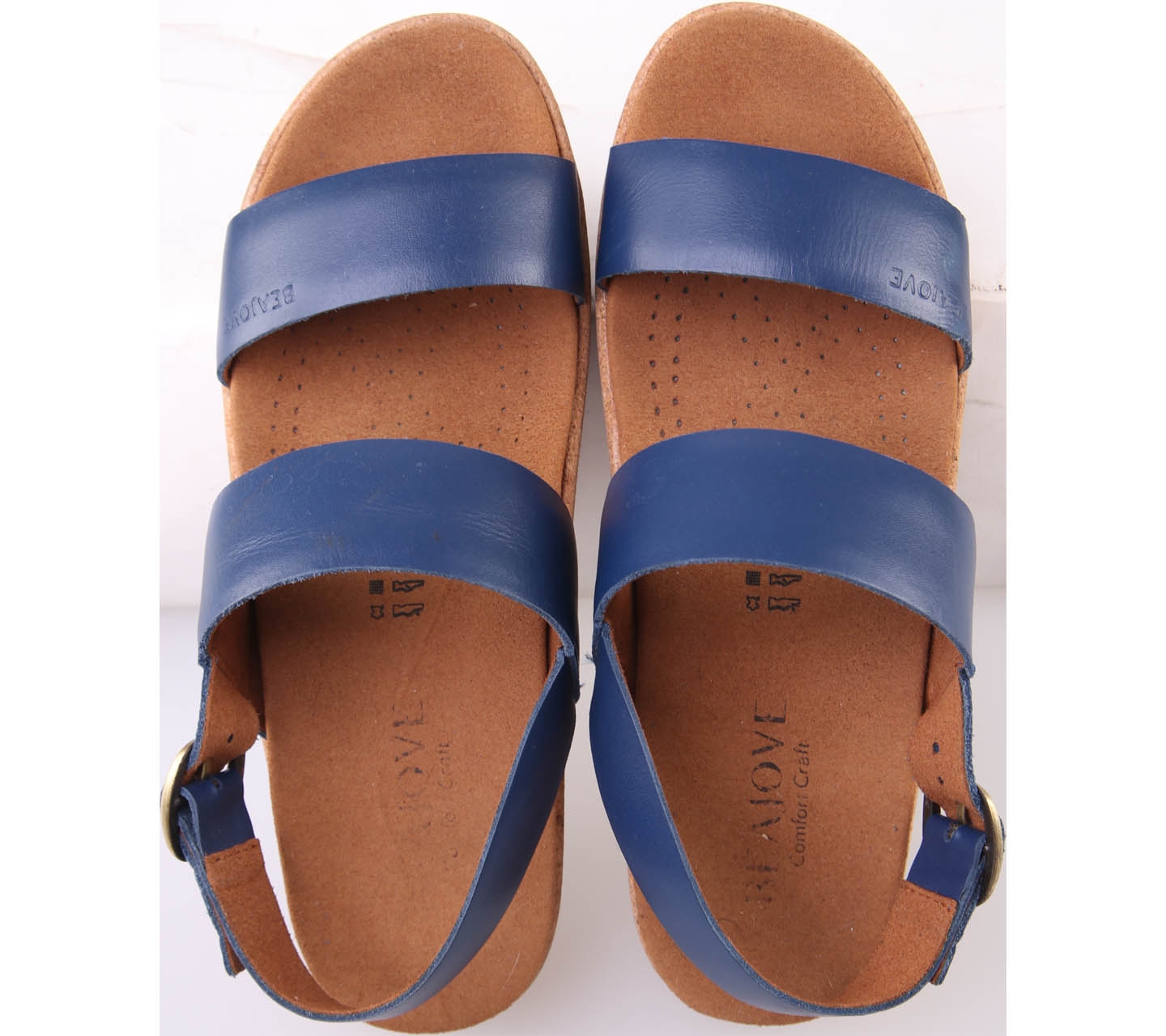 Beajove Brown And Blue Maple Sandals
