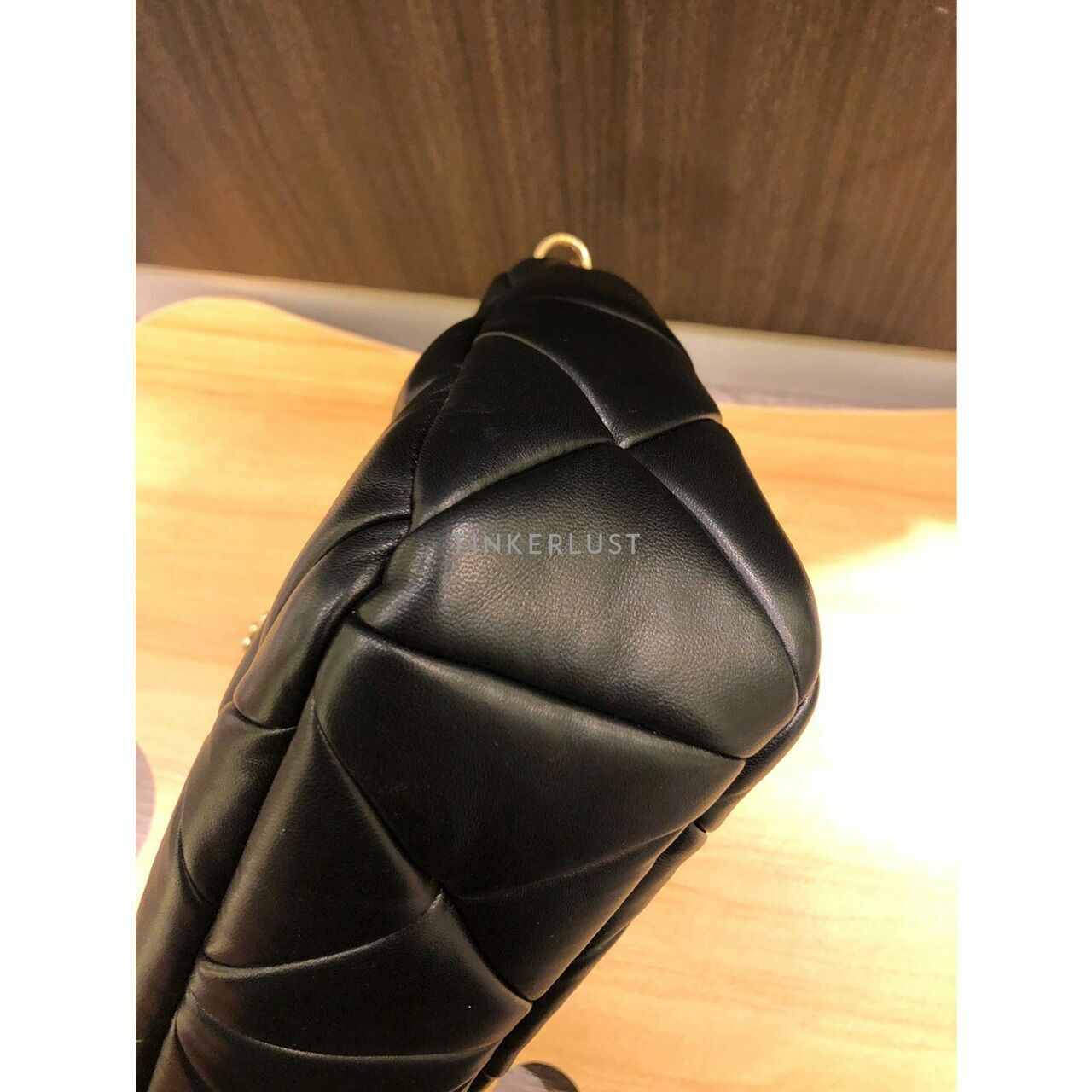 Prada Black Nappa Leather Patchwork 2022 GHW Soulder Bag
