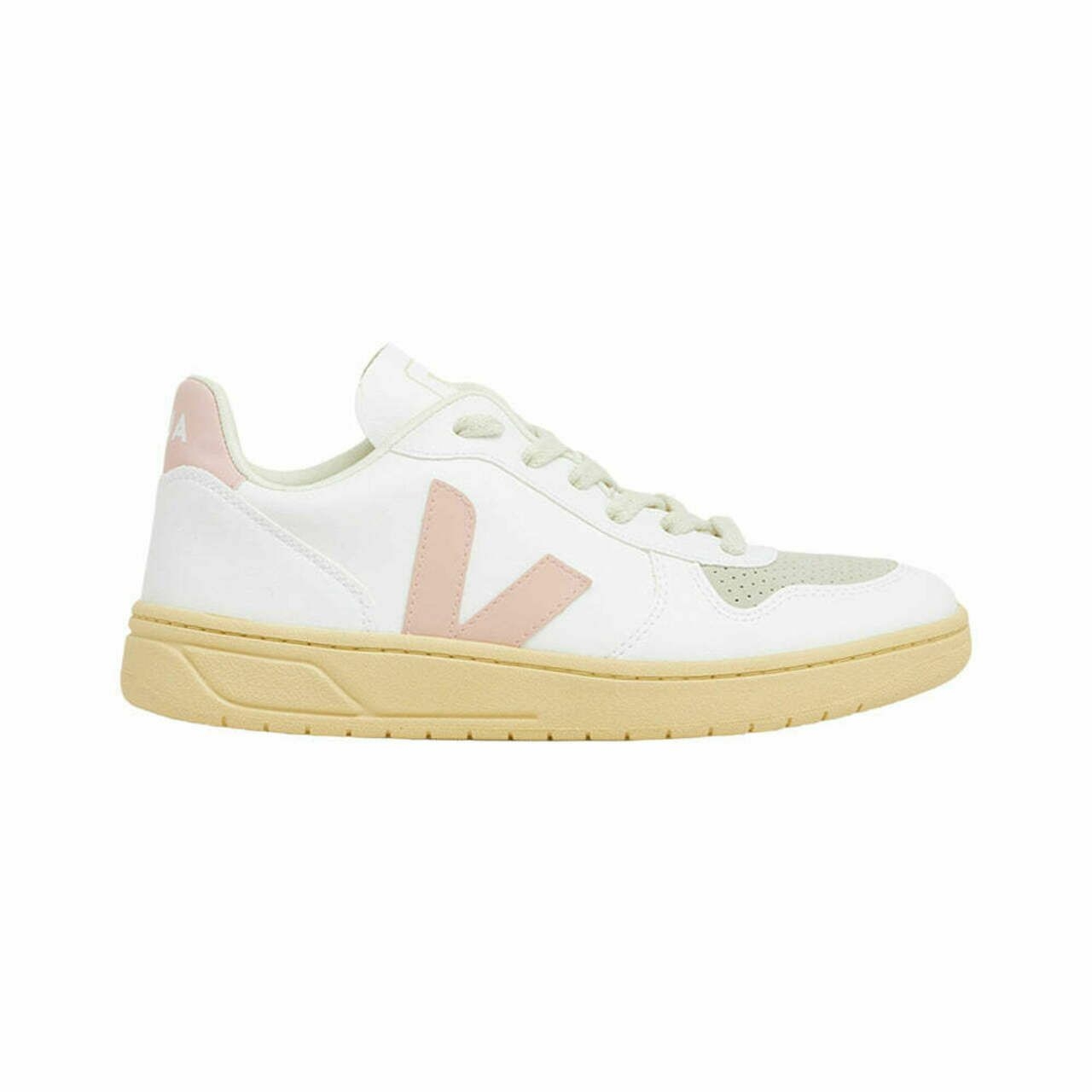 	V-10 Low Top Sneakers White Petal Pink Women
