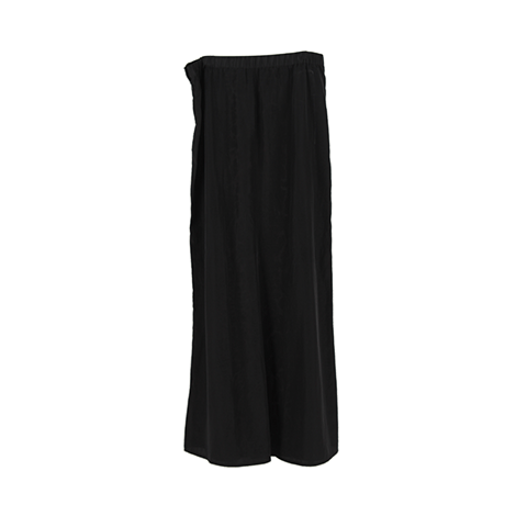 Black Animal Print Slit Maxi Skirt