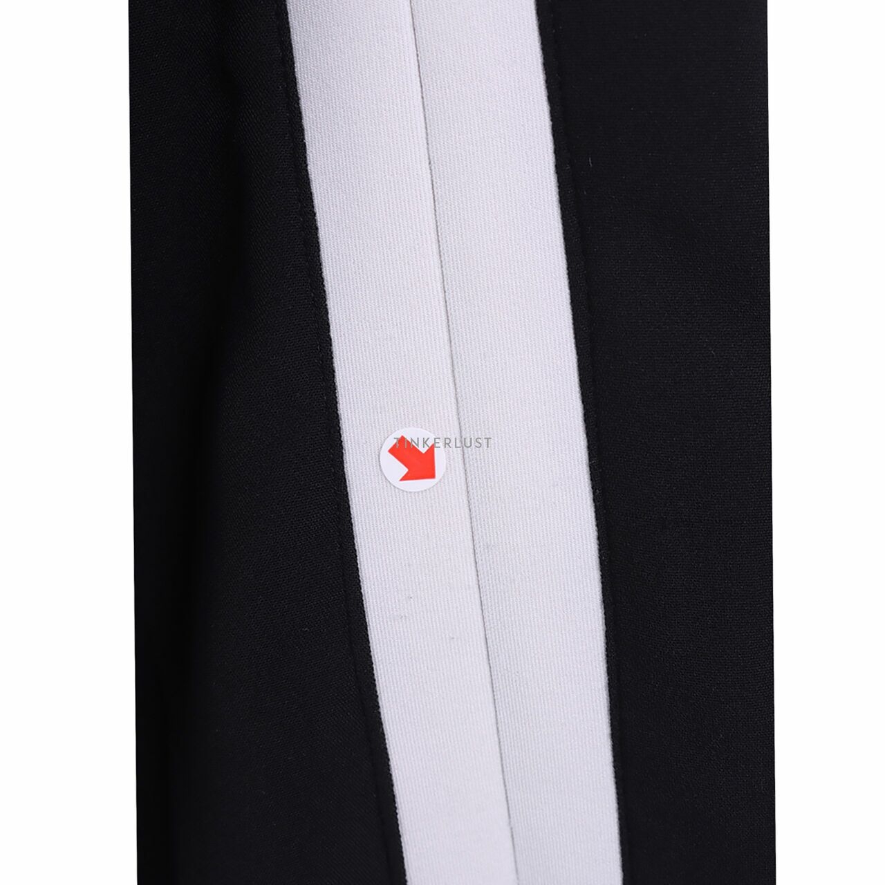 Label Eight Black Stripes White Long Pants