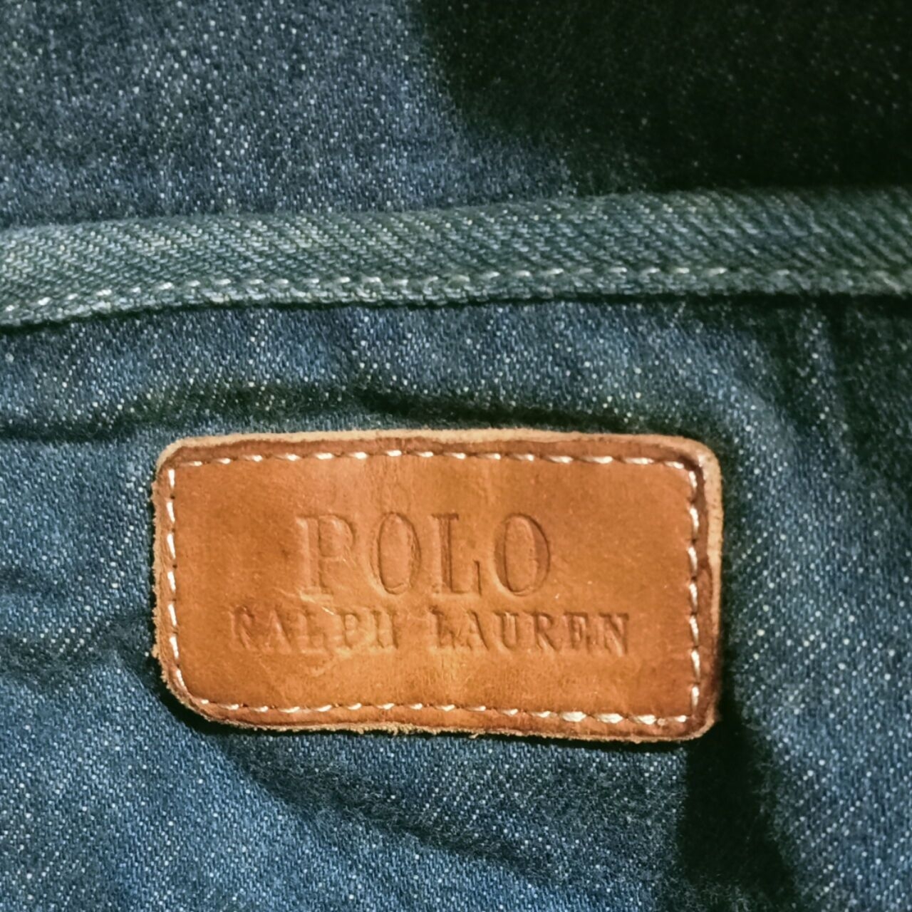 Polo Ralph Lauren Navy Denim Tote Bag