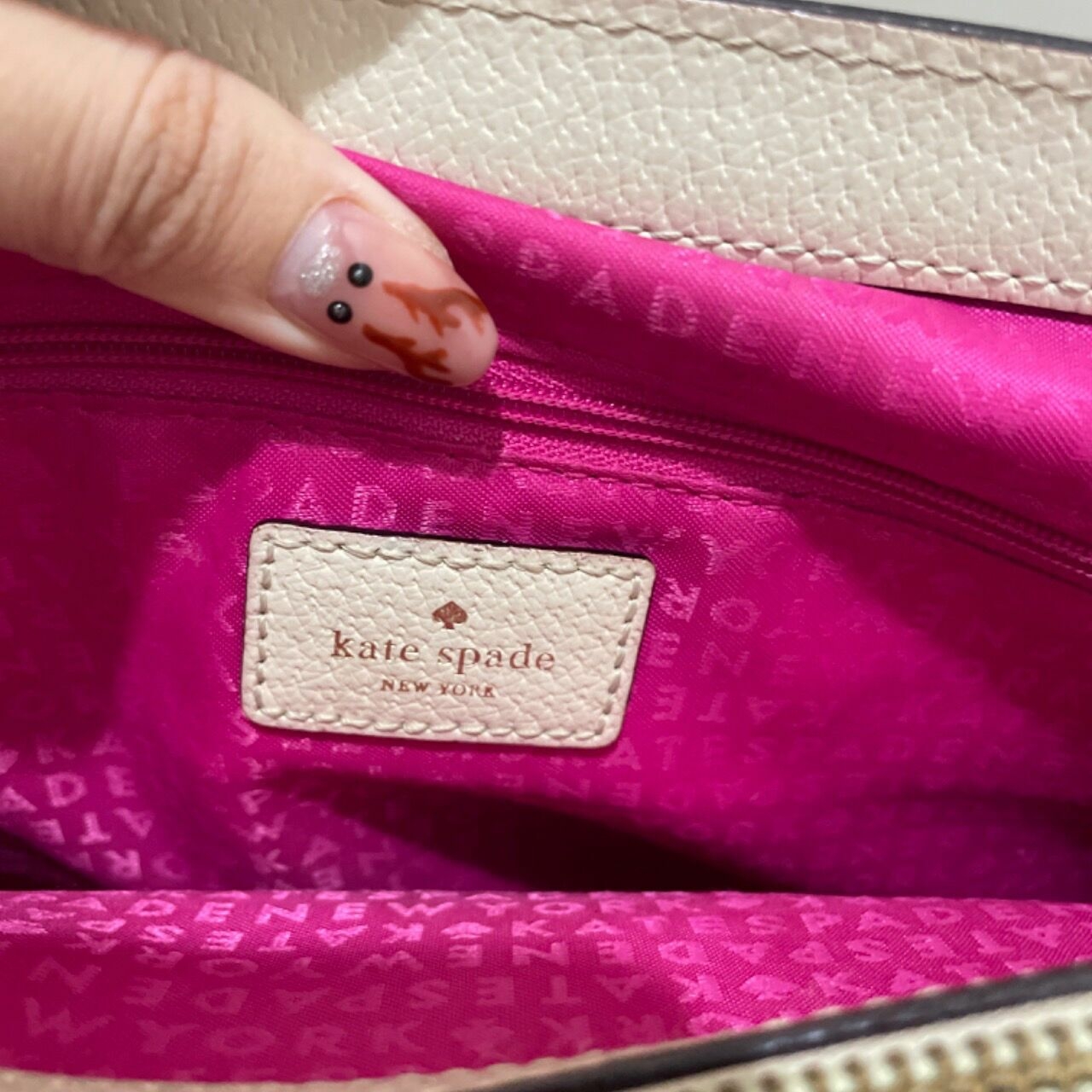Kate Spade Beige Wellesley Handbag
