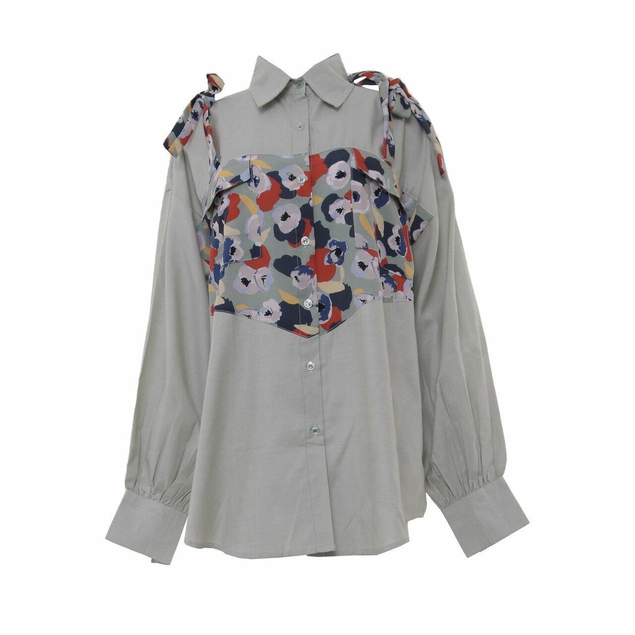 Private Collection Mint Floral Shirt