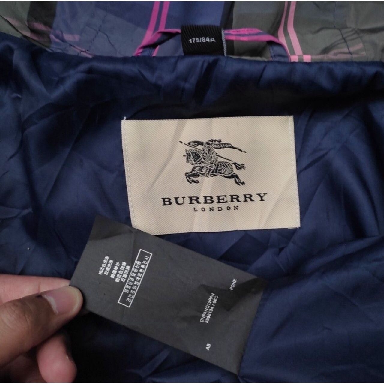 Burberry Multicolour Zip Up Jacket