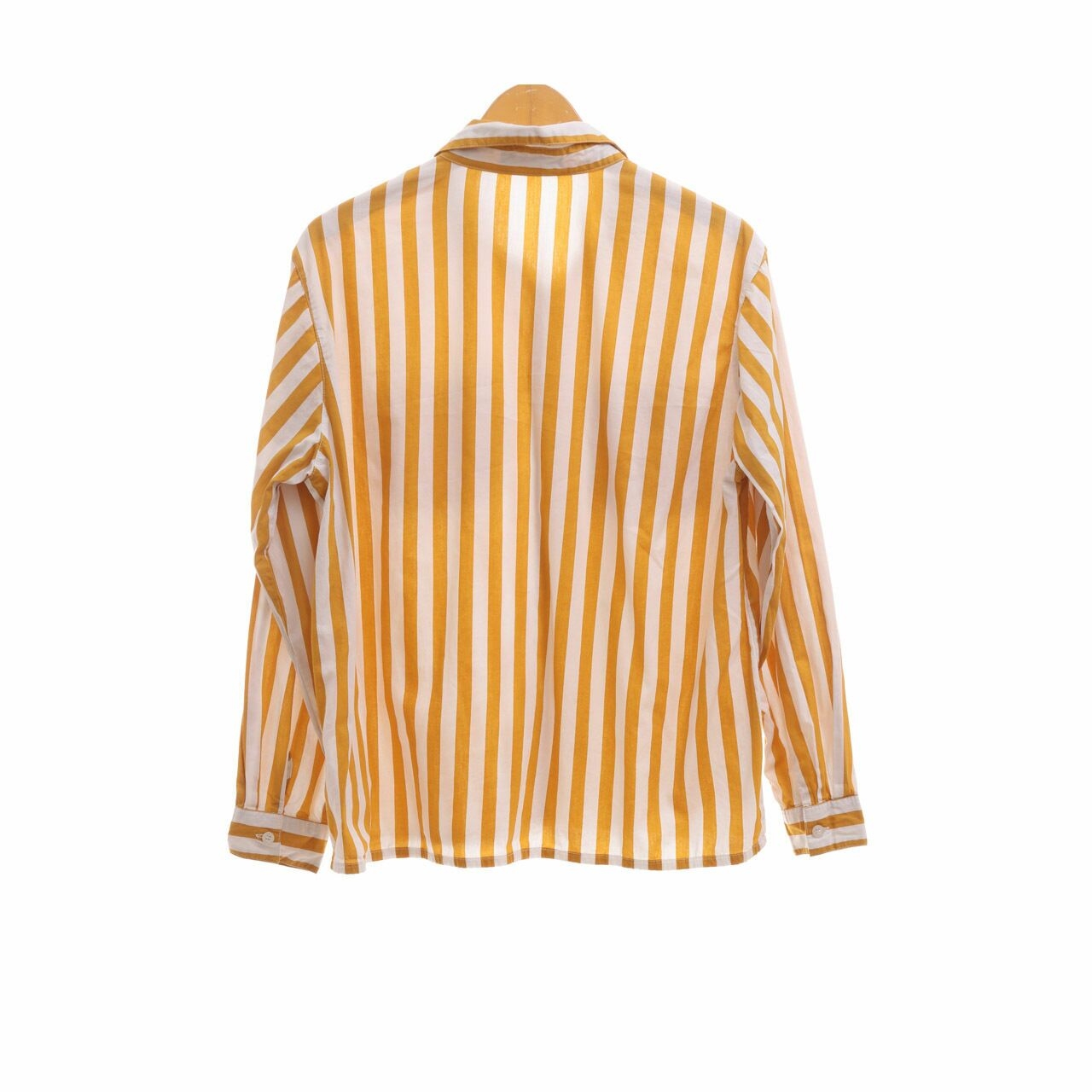 Tarte White & Mustard Striped Shirt