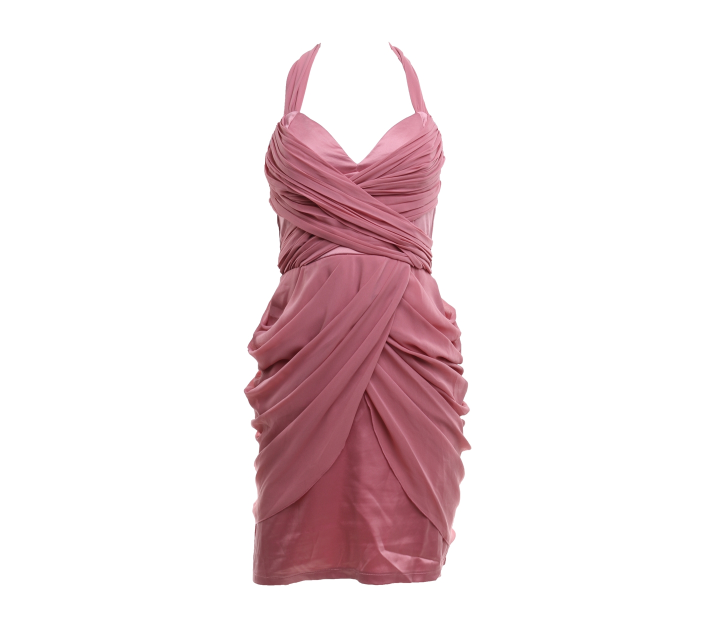 Lipsy Pink Rumpel Mini Dress