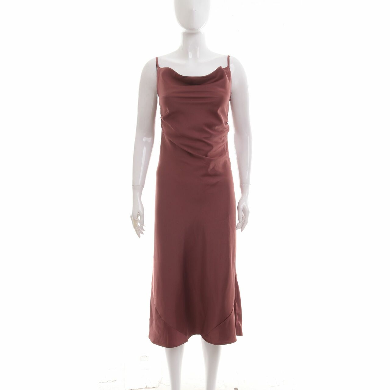 Spring Summer Style Mauve Midi Dress